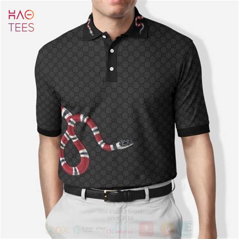 gucci snake shirt men's|gucci snake and bee polo.